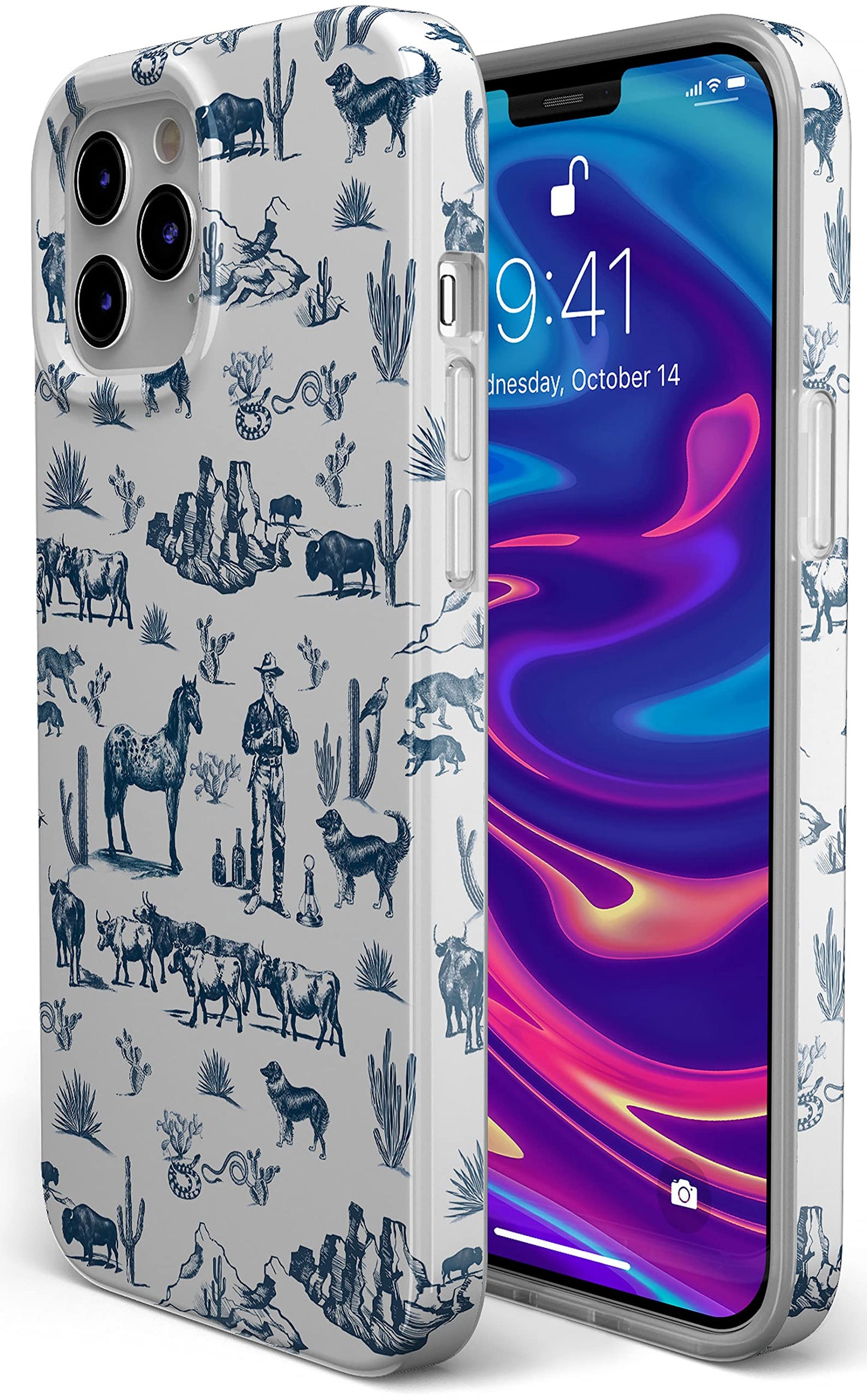 Casely iPhone 12/12 Pro Case | Field of Flowers | Pastel Floral | Classic Ultra Slim Design