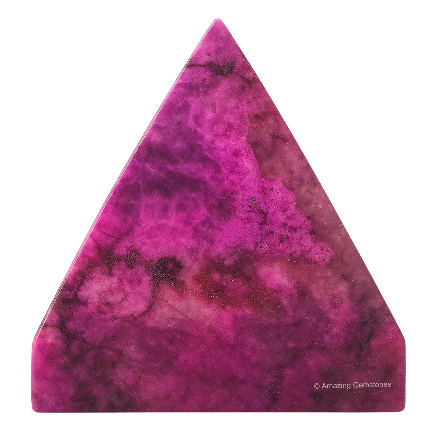 Amazing Gemstone Cobalt Calcite Pyramid Crystal Healing Stones - 1.5" Great Pyramid Figurine of Natural Stone Pyramid for Meditation, Reiki, Chakra Balancing and Crystal Pyramids Grid