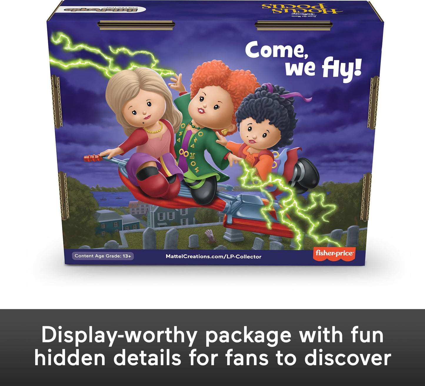 Little People Collector Disney Hocus Pocus Movie Special Edition Set for Adults & Fans, 3 Figures in a Display Package