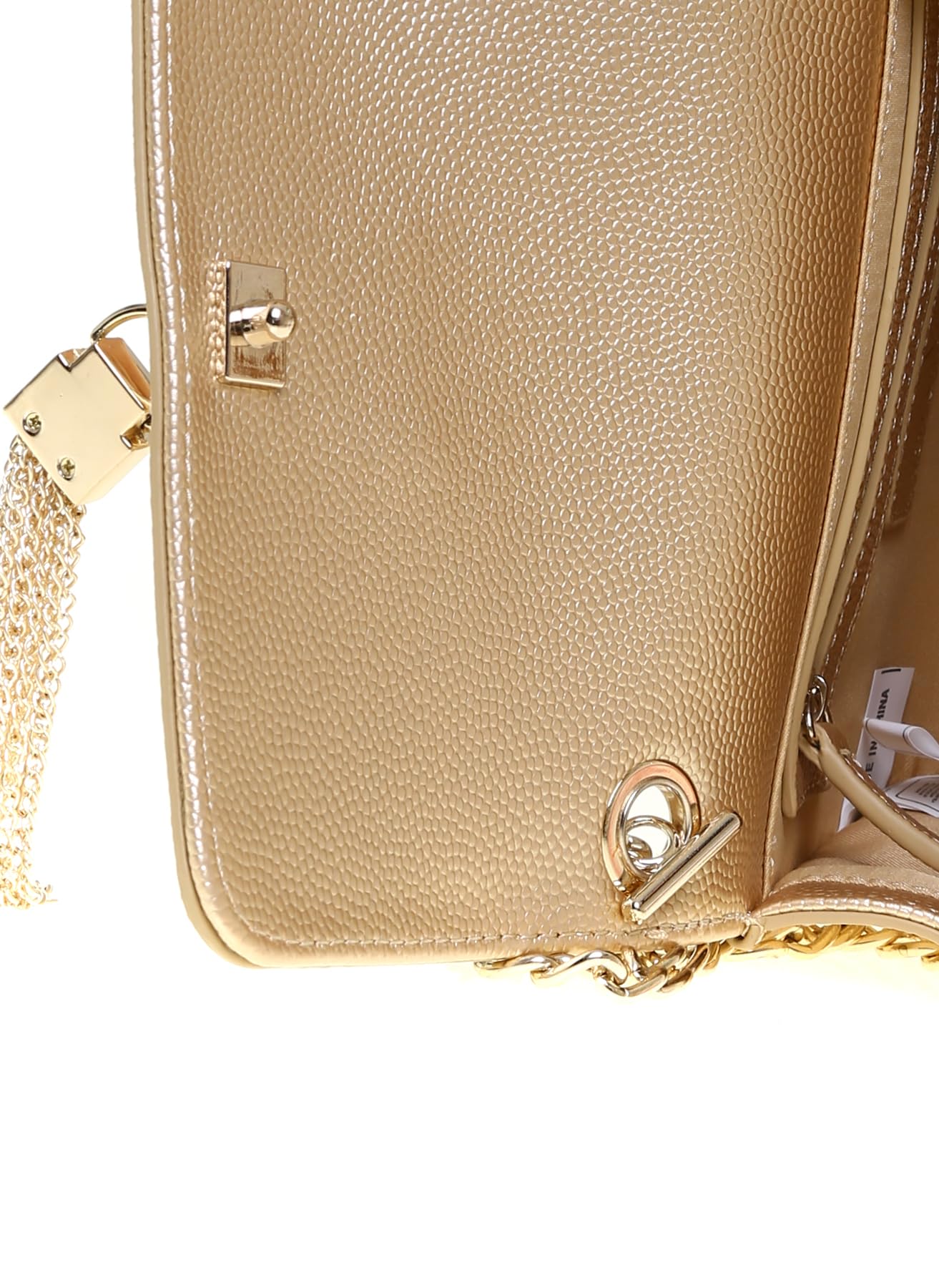Valentino by Mario Valentino Womens VBS1R403G Divina Clutch Gold (ORO)