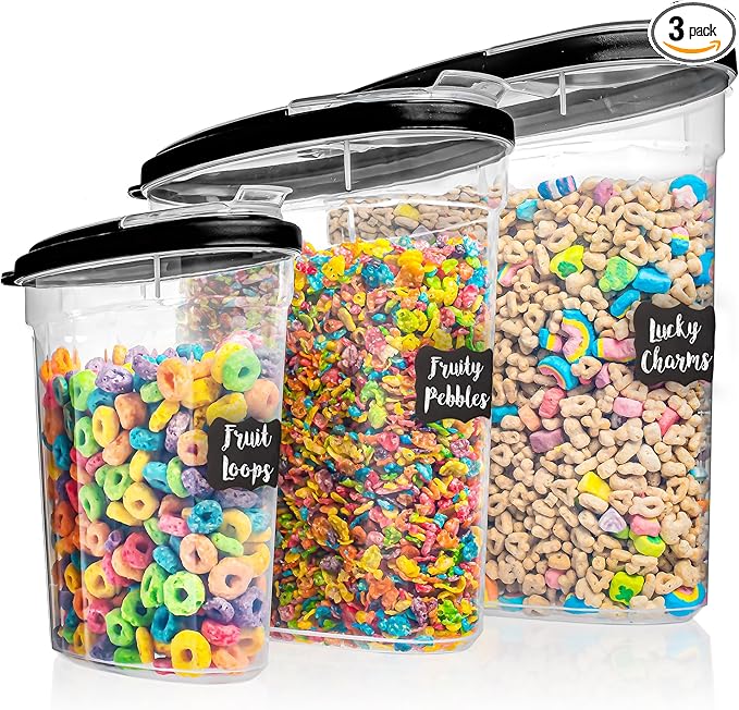 Shazo 3 PC Cereal Container Storage Set