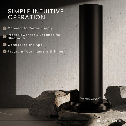 The Magic Scent Diffuser, Scent Air Machine for Home & Hotels, HVAC or Portable Nebulizing Diffuser - Large Room Waterless Aroma Machine - Aroma Oil Included