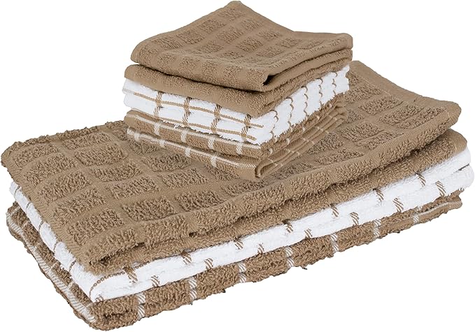 Ritz Premium 3-Pack Kitchen Towel & 6-Pack Dish Cloth Set