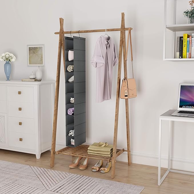 MAX Houser 10-Shelf Hanging Shoe Shelf Organizer, Hanging Shoe Storage