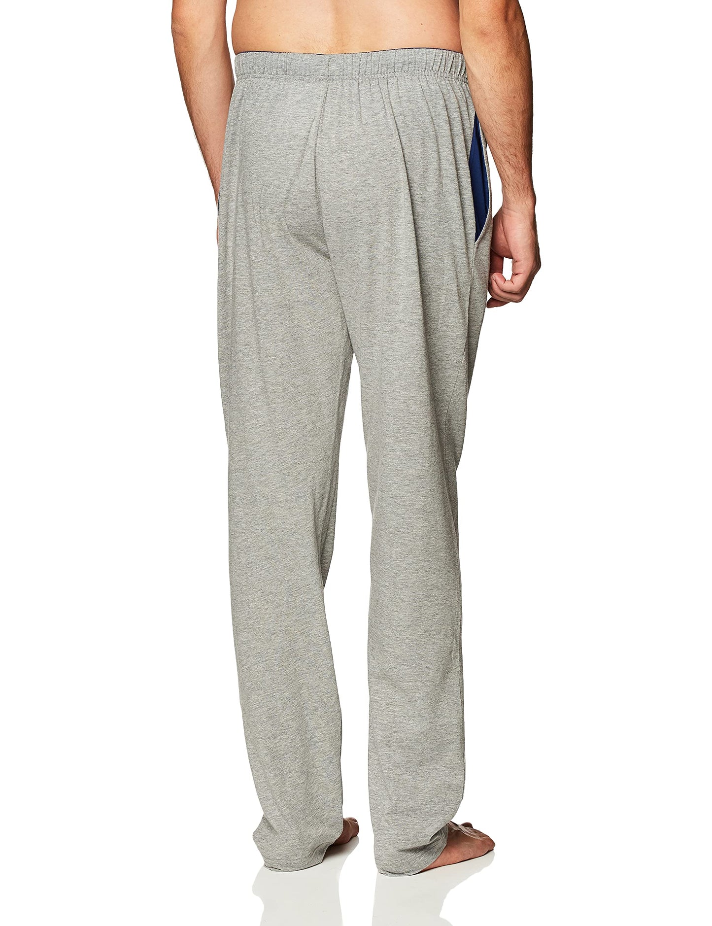 Hanes Solid Knit Sleep Pants With Drawstring and Pockets, Cotton Pajama Bottoms Comfortable Sleepwear, Grey, XX-Large