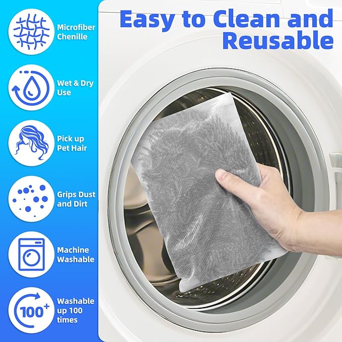Reusable Microfiber Mop Pads Compatible