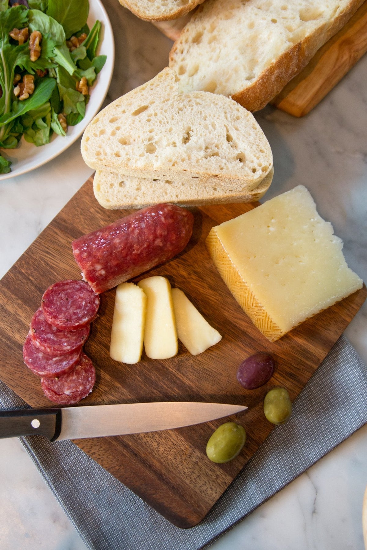 Ironwood Gourmet Square Cutting Board, Acacia Wood 0.5 x 9 x 9 inches