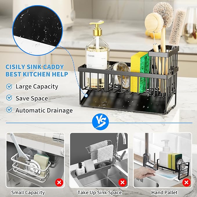 Cisily Sink Caddy Sponge Holder