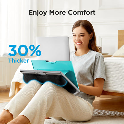 HUANUO Adjustable Lap Desk - with 8 Adjustable Angles & Dual Cushions Laptop Stand for Car Laptop Desk, Work Table, Lap Writing Board & Drawing Desk on Sofa or Bed, HNLD2TB