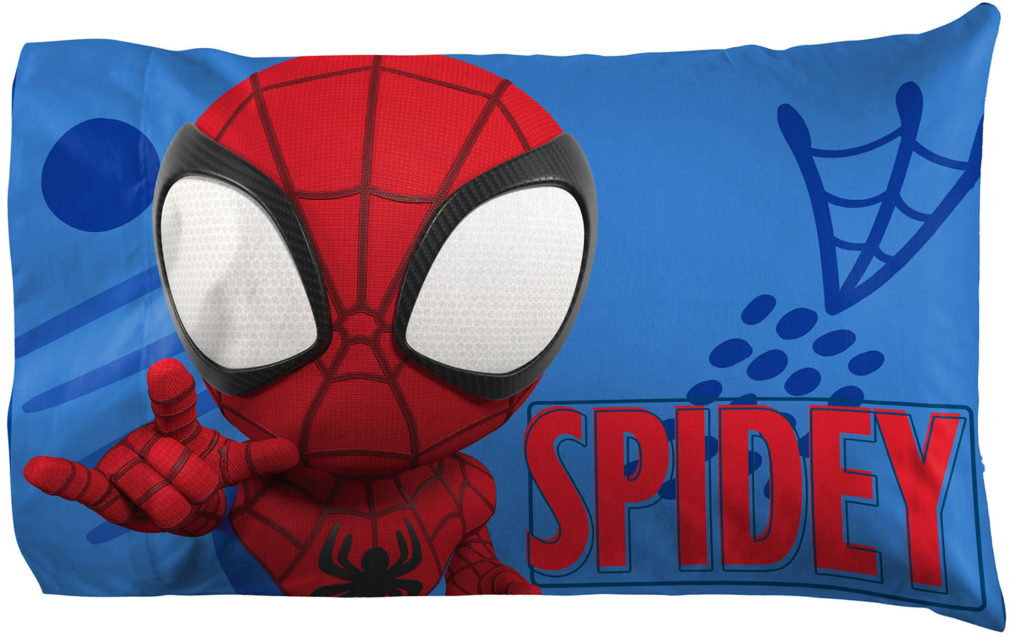 Jay Franco Kids Sheet Set with Fitted, Flat Sheets & Pillow Cover - Ultra-Soft Bedding with Pillowcase for Room Decor, White - Spidey & Friends, 3 Piece Twin