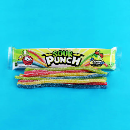 Sour Punch Rainbow Sour Straws, 2 Ounce (Pack of 24)