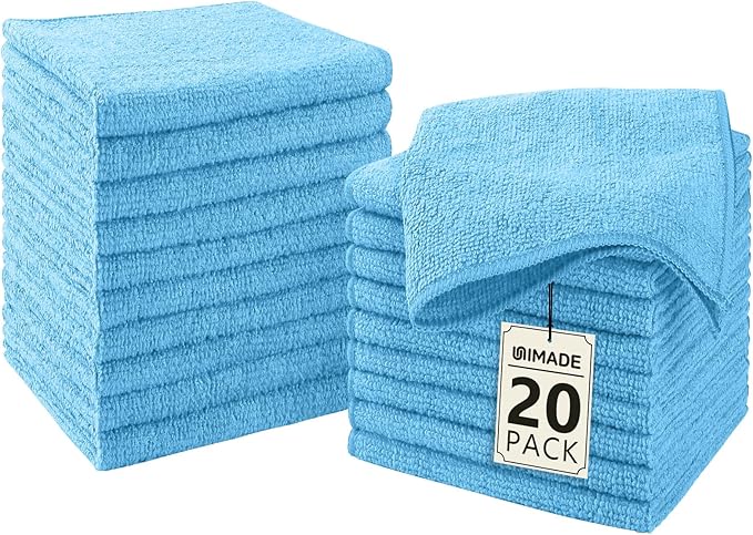 Washcloths - 20 Pack - Face Towels, Highly Soft Wash Cloths and Hand Towels