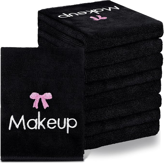 Shimeyao 20 Pack Makeup Towels Black Makeup Washcloths