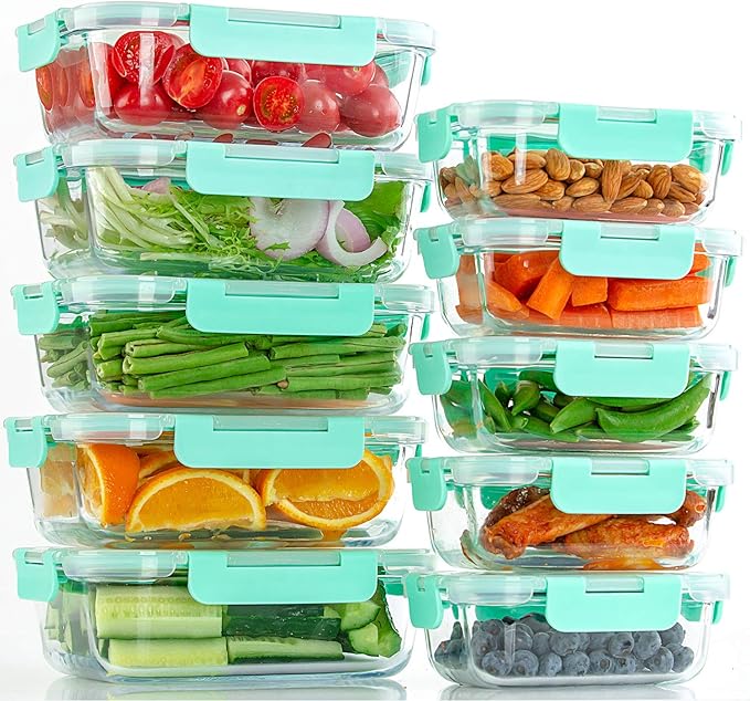 C CREST Glass Food Storage Containers