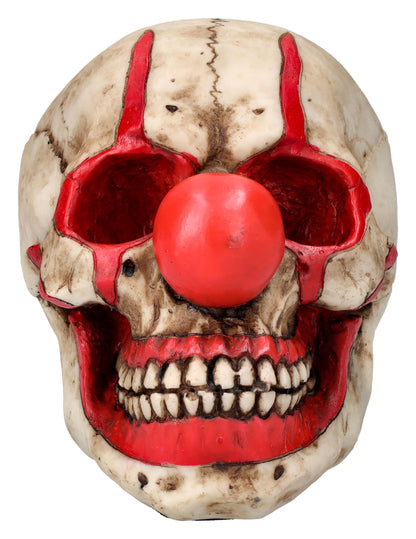 Pacific Giftware Red Clown Skull Home Tabletop Decorative Resin Figurine