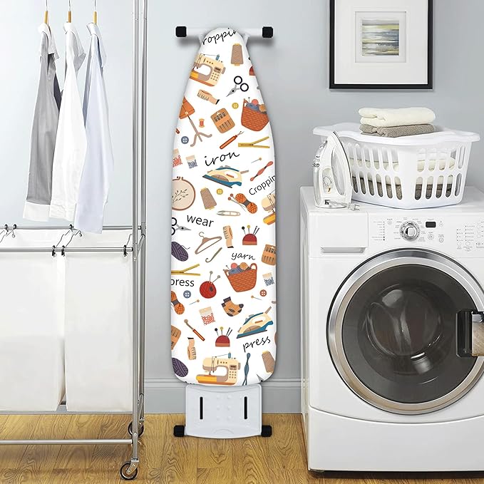 Extra Thick Ironing Board Cover and Pad, 15x54 Ironing Board Cover, Resist