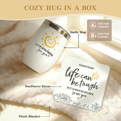Birthday Gifts for Women - 11 Pcs Self Care Gift Basket Set for Mom Sister Friend - Get Well Soon Gift Box - Recovery After Surgery Care Package - Friendship Inspirational Cheer Up Thank You Present