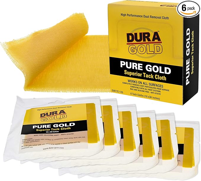 Dura-Gold - Pure Gold Superior Tack Cloth, Woodworking, Automotive Paint