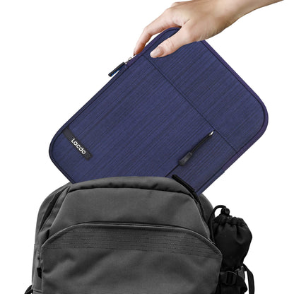 Lacdo Tablet Sleeve Case for 11 inch iPad A16, 11 inch iPad Air M3 M2, 11" iPad Pro M4, 10.9" iPad, 10.2" ipad, 10.9" iPad Air, 10.5" iPad Pro, 9.7" ipad, 11" Galaxy Tab A9+ Protective Bag,Blue
