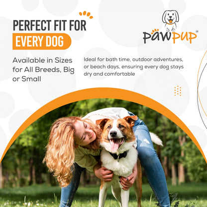 PAWPUP Dog Towel Super Absorbent 100x60cm Set of 2 Microfibre Pet Towel for Dogs Cats and other Pets (Brown and Grey)