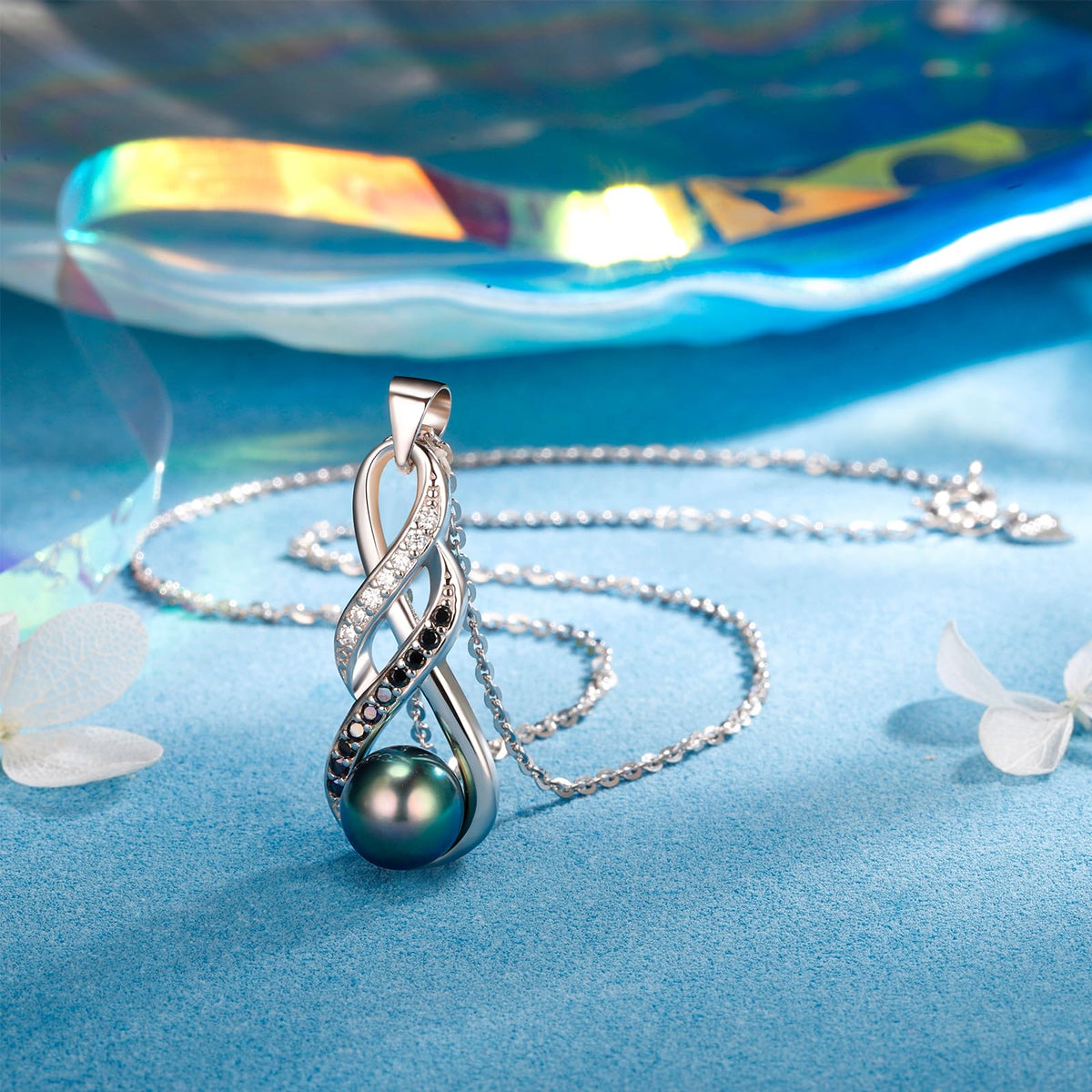 NONNYL Gifts for Women Wife Gift Anniversary,Tahitian Black Pearl Necklace, Mothers Day Gifts for Mom Wife Women Jewelry, Birthday Christmas Gift Valentine's Day for Her