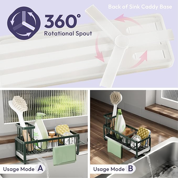 SWTYMIKI Sponge Holder for Kitchen Sink