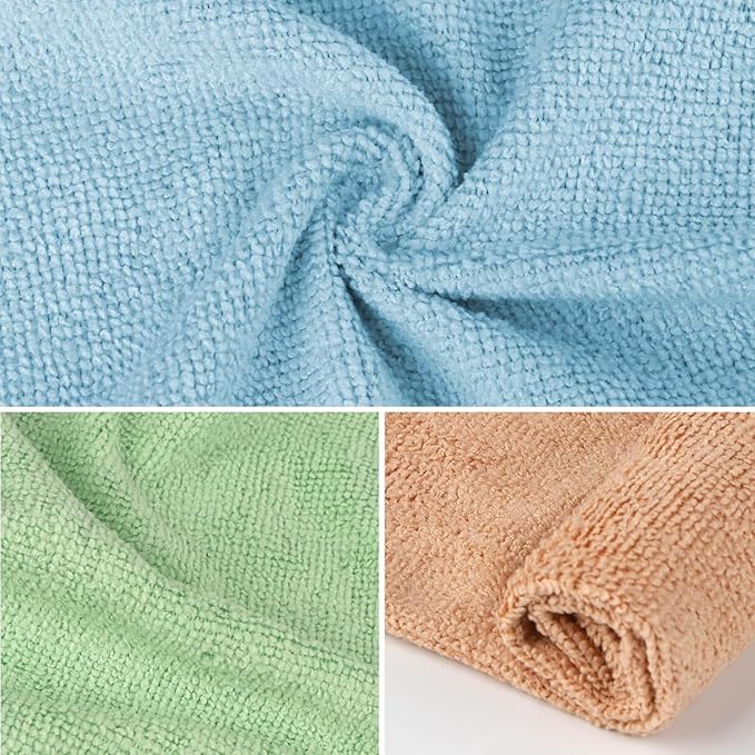 Orighty Microfiber Washcloths Bulk Towels Set 100 Pack, Highly Absorbent and