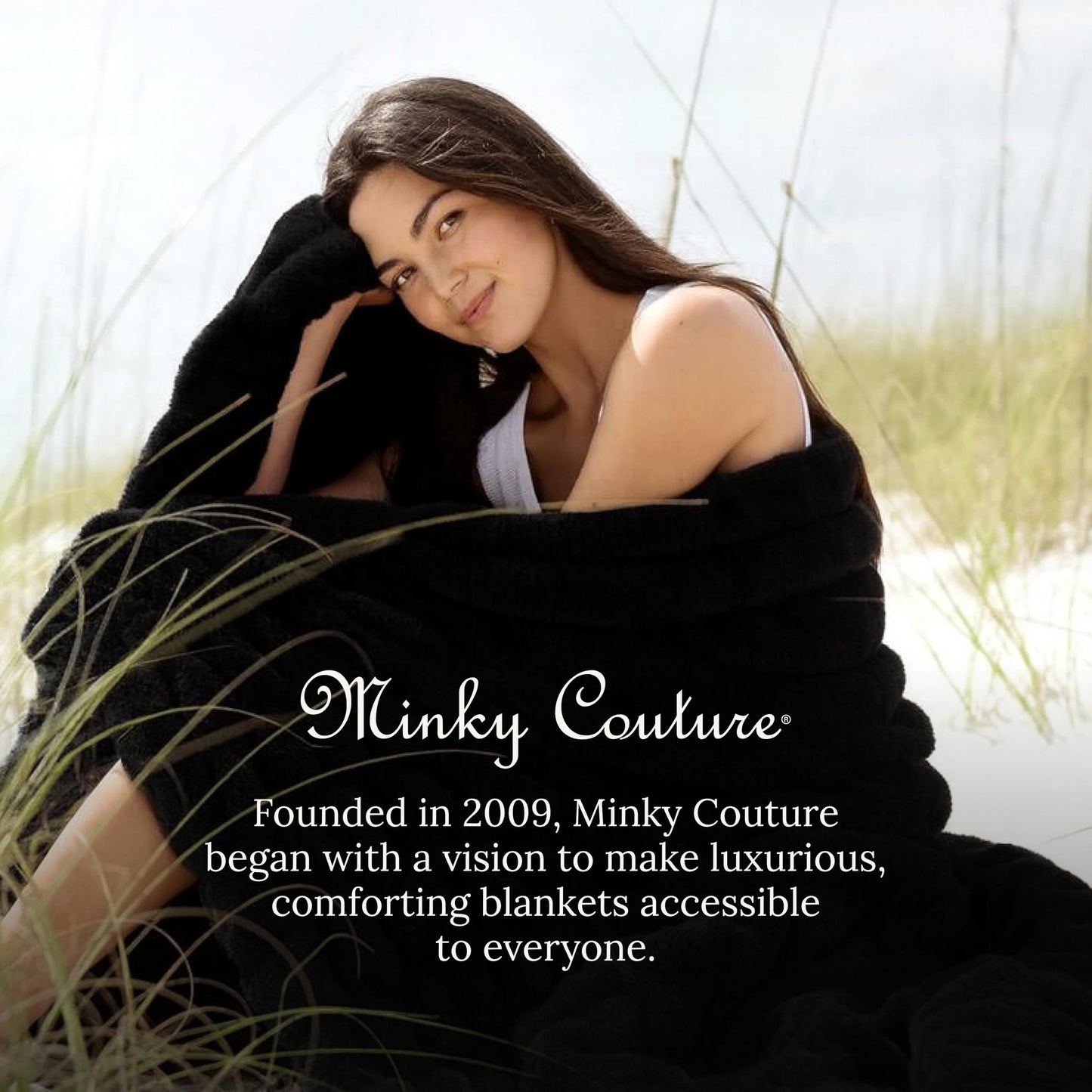 Minky Couture Hugs Blanket - Extra Plush Blanket for Premium Gifting - Stretchy Bubbled Cozy Throw - Silky Smooth - Durable & Machine-Washable - Travel-Friendly - Monster, Black