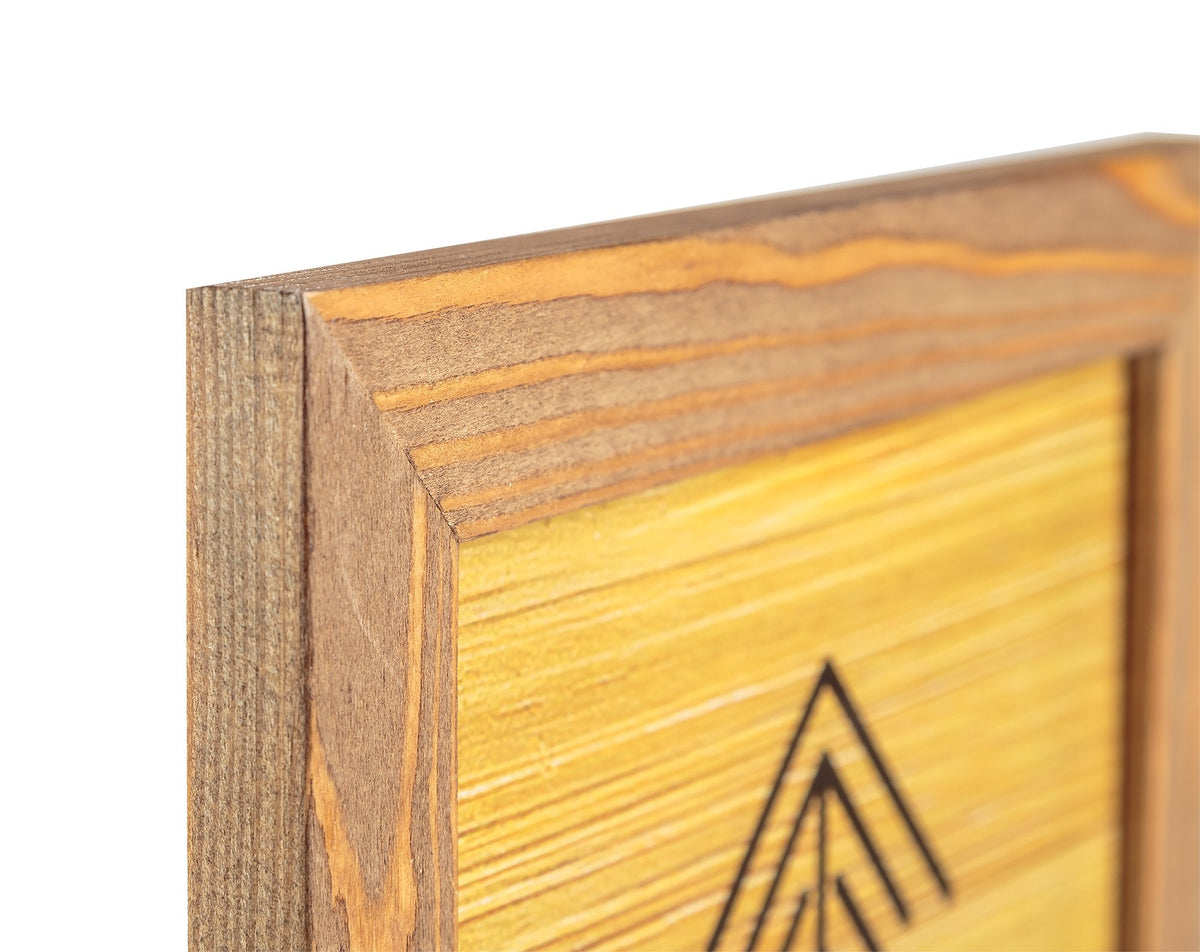 Rustic Wooden Picture Frame 8x10 - Set of 2-100% Natural Eco Walnut Wood with Real Glass for Wall Mounting and Tabletop