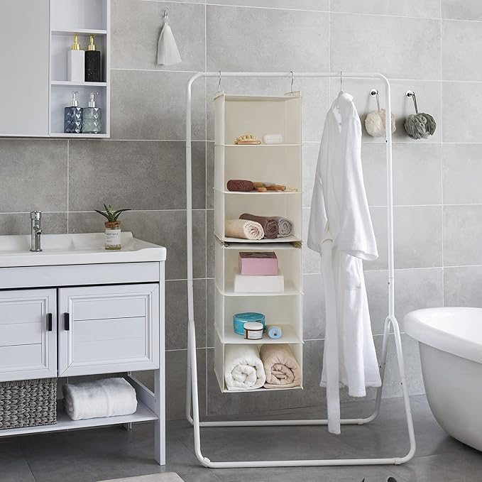 GRANNY SAYS 6-Shelf Hanging Closet Shelves, Separable to 2 Pack 3-Shelf Closet