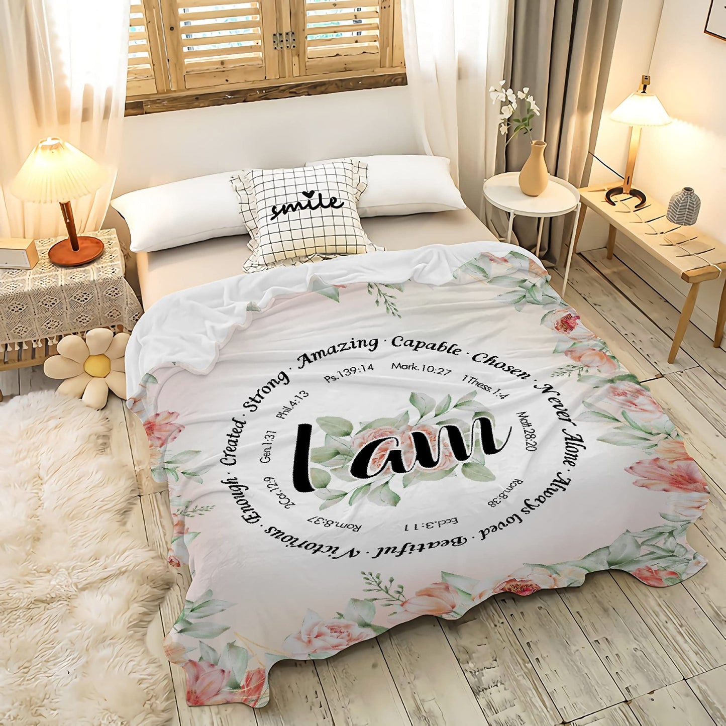 AMITAYUS Christian Gifts - Sympathy Prayer Blanket Bible Verse Healing Scripture Fleece Throw Religious Inspirational Gifts for Women Friends - Cancer Patients Must Have - 40''x50''