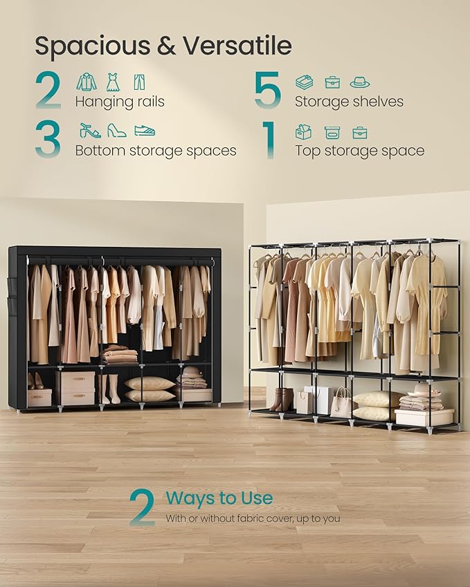 SONGMICS Portable Closet, Wardrobe Closet Organizer