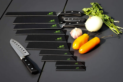 EVERPRIDE Chef Knife Sheath Set (10-Piece Set) Universal Blade Edge Cover Guards for Chef’s and Kitchen Knives – Durable, BPA-Free, Felt Lined, Sturdy ABS Plastic – Knives Not Included