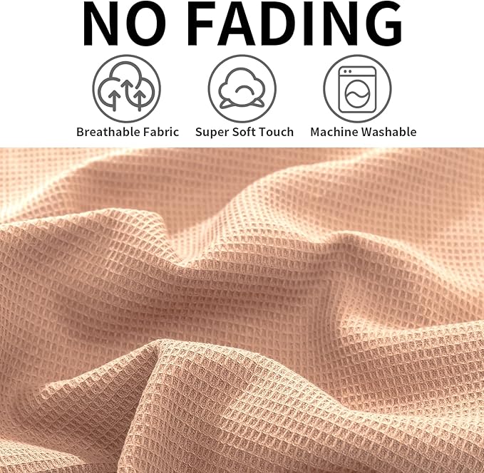 QUILTINA Dish Towels Set, 100% Cotton Waffle Weave Kitchen Towels 6 Pack