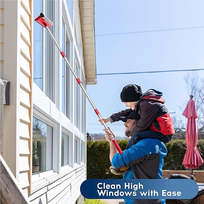 DSV Standard Window Squeegee, 2-in-1 Window Cleaner