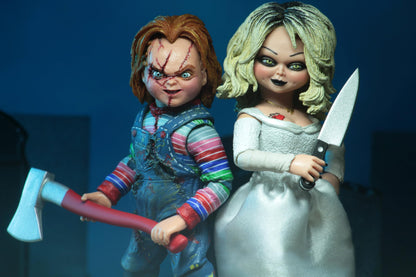 NECA - Bride of Chucky - 7" Scale Action Figure - Ultimate Chucky & Tiffany 2-Pack