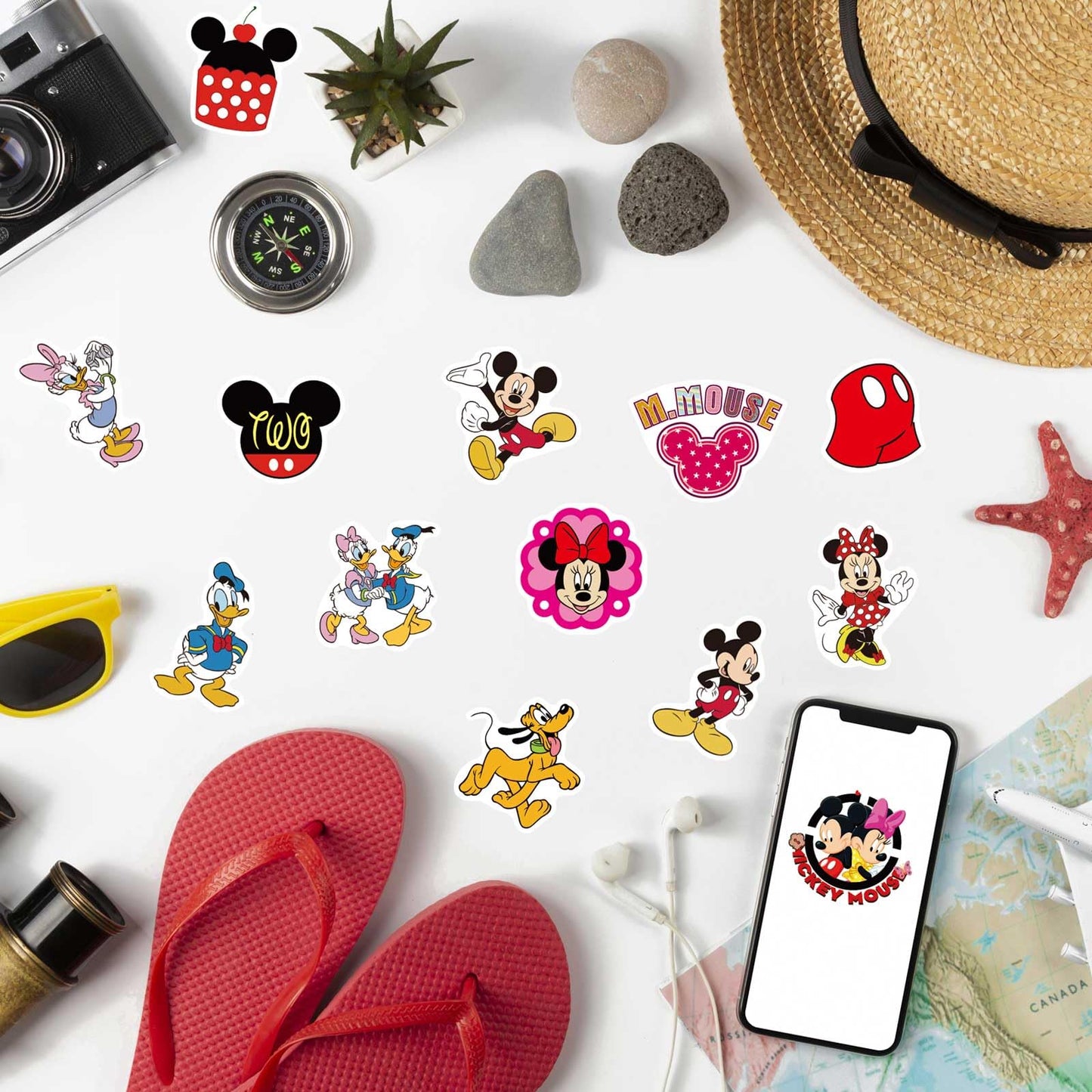 Mouse Stickers, Scrapbooking, 32 Different Sheets, Teacher Reward Stickers Prizes, Mouse Themed Birthday Party Favors Supplies (32 Pack)，Recommended Age 18 (A)