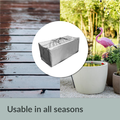 Chefarone Storage Bag for Garden Cushions Protective Cover for XXL Seat Cushions - Waterproof Cushion Bag - Garden Cushion Storage with UV Protection - 175x60x80 cm