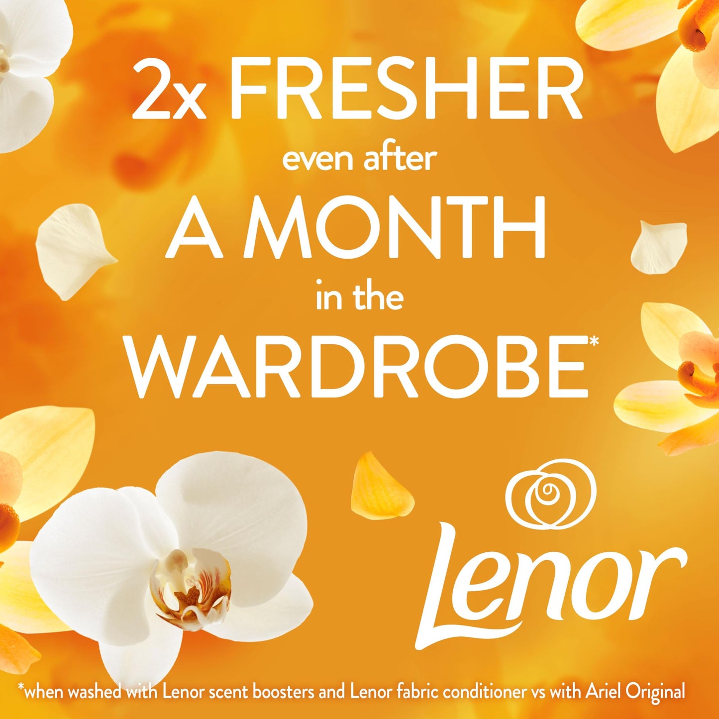 Lenor Laundry Perfume Scent Booster 735g, Gold Orchid, Non-stop Freshness Up To 12 Weeks In Storage