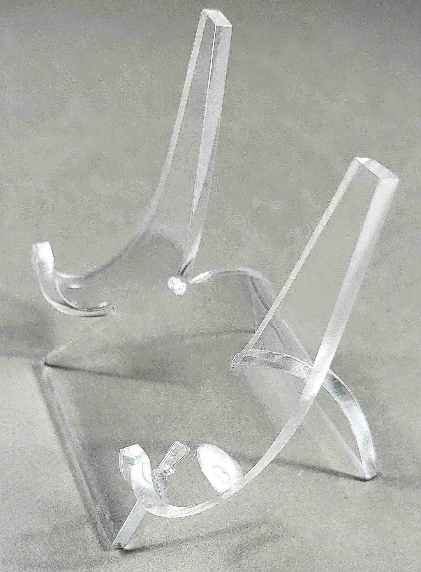HQRP-Crystal 3" Acrylic Display Stand Pedestal for Crystal Heart / Slice / Slab and other Stones