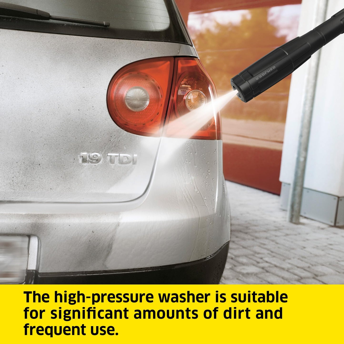 Kärcher K 7 Power Flex pressure washer, pressure: max. 180 bar, flow rate: 550 l/h, area coverage: 60 m²/h, water filter, weight: 17.2 kg, high-pressure Flex hose, dirt blaster, spray lance