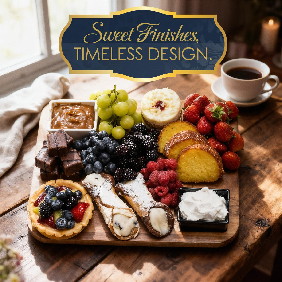 Covered Charcuterie Board with Locking Acrylic Lid, 15" x 11" Acacia Wood Serving Tray, 2 Dipping Containers, Gift Box Included