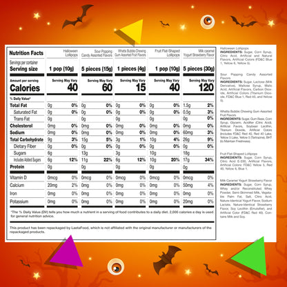 Halloween Candy Variety Pack | 10 Pound Box | Bulk Candy for Classroom | Party Mix Individually Wrapped | Popping Rocks, Lollipops, Gum, Caramels, Taffies | Assorted Pinata Fillers