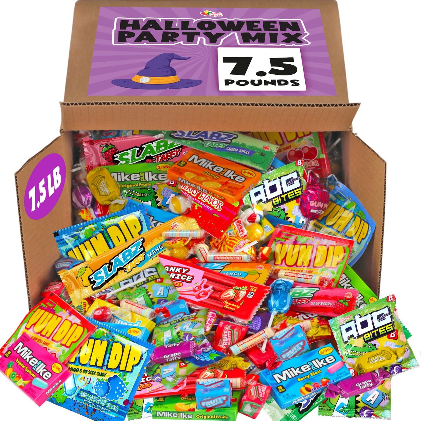 Trick or Treat Candy Assortment Bulk - 7.5 Pounds - Halloween Bulk Candies - Assorted Candy Favors for Filler, Pinata, Schools, Offices, Breakrooms