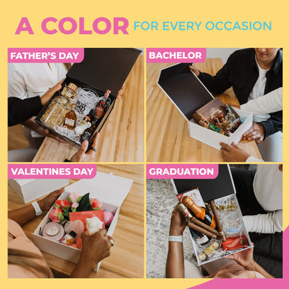 Kiniu 5Pack Black Gift Boxes with Lids Bulk - Gift Boxes for Presents with 25PCS White Tissue Paper - Black Gift Box Set - Collapsible Magnetic Closure Box for Bridesmaid Proposal Boxes, Groomsman Box, Wedding, Birthday, Shirt - 9.25x9.25x3.75 Inches