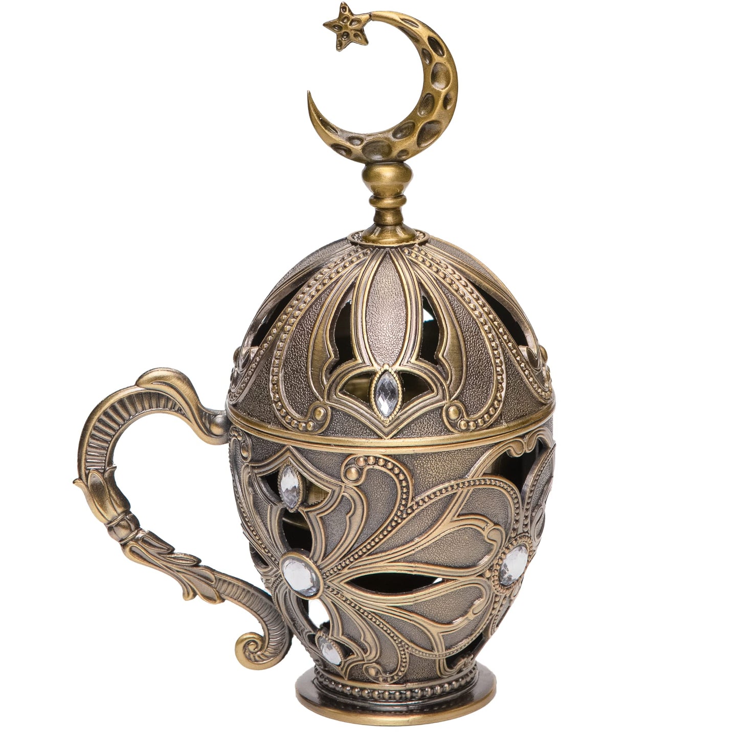 Aowdsye Frankincense Resin Incense Burner, Charcoal Incense Burner with Handle for Bakhoor Myrrh Cone, for Yoga Aromatherapy Meditation, Decor for Home Office
