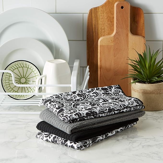 DII Cleaning Collection Multi-Purpose Microfiber, Dishtowel Set