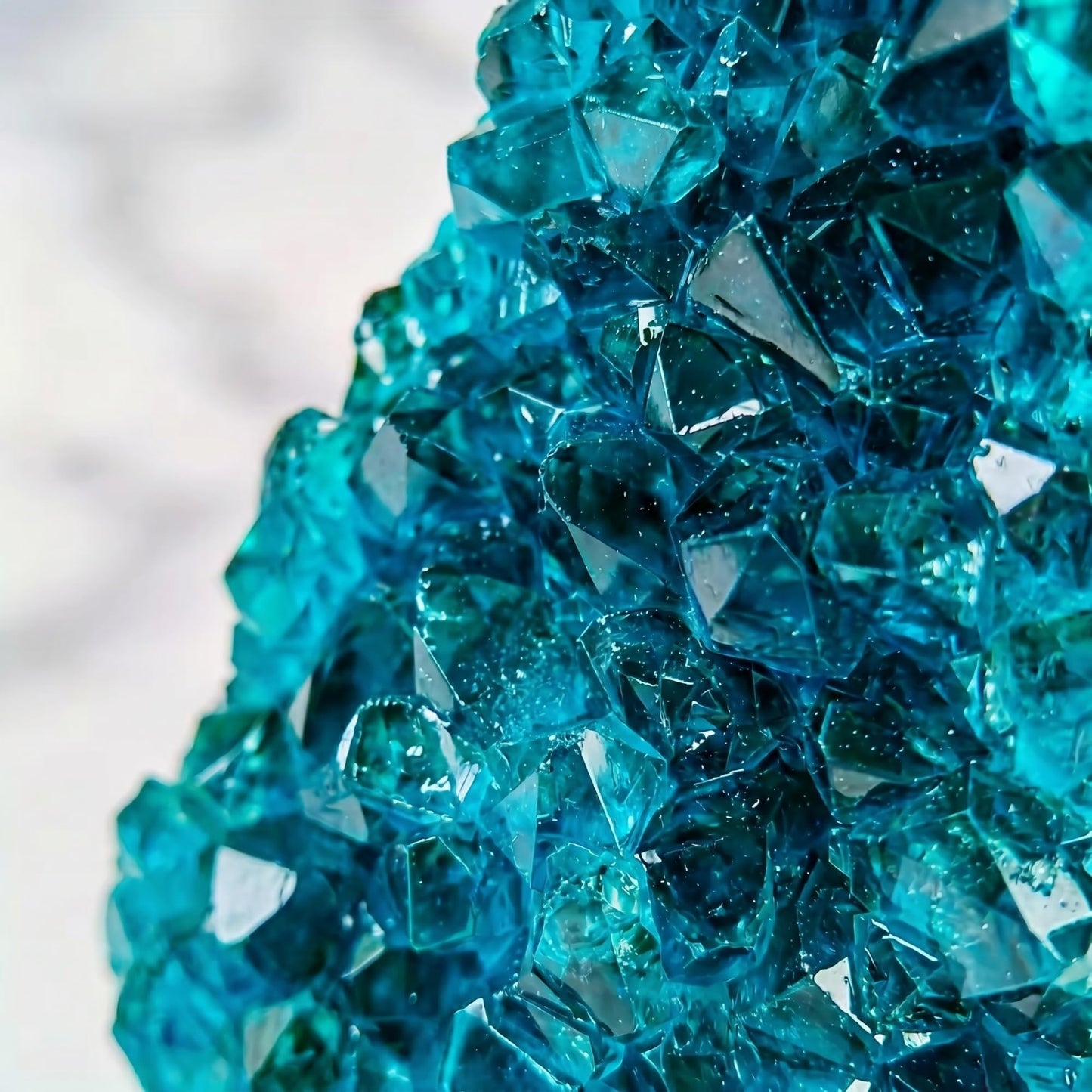 CrystalHola 1Pc Lake Blue Geode Crystal Cluster - Unique Crystal Decor for Home Decor, Crystal Collections, Meditation (600-700g)