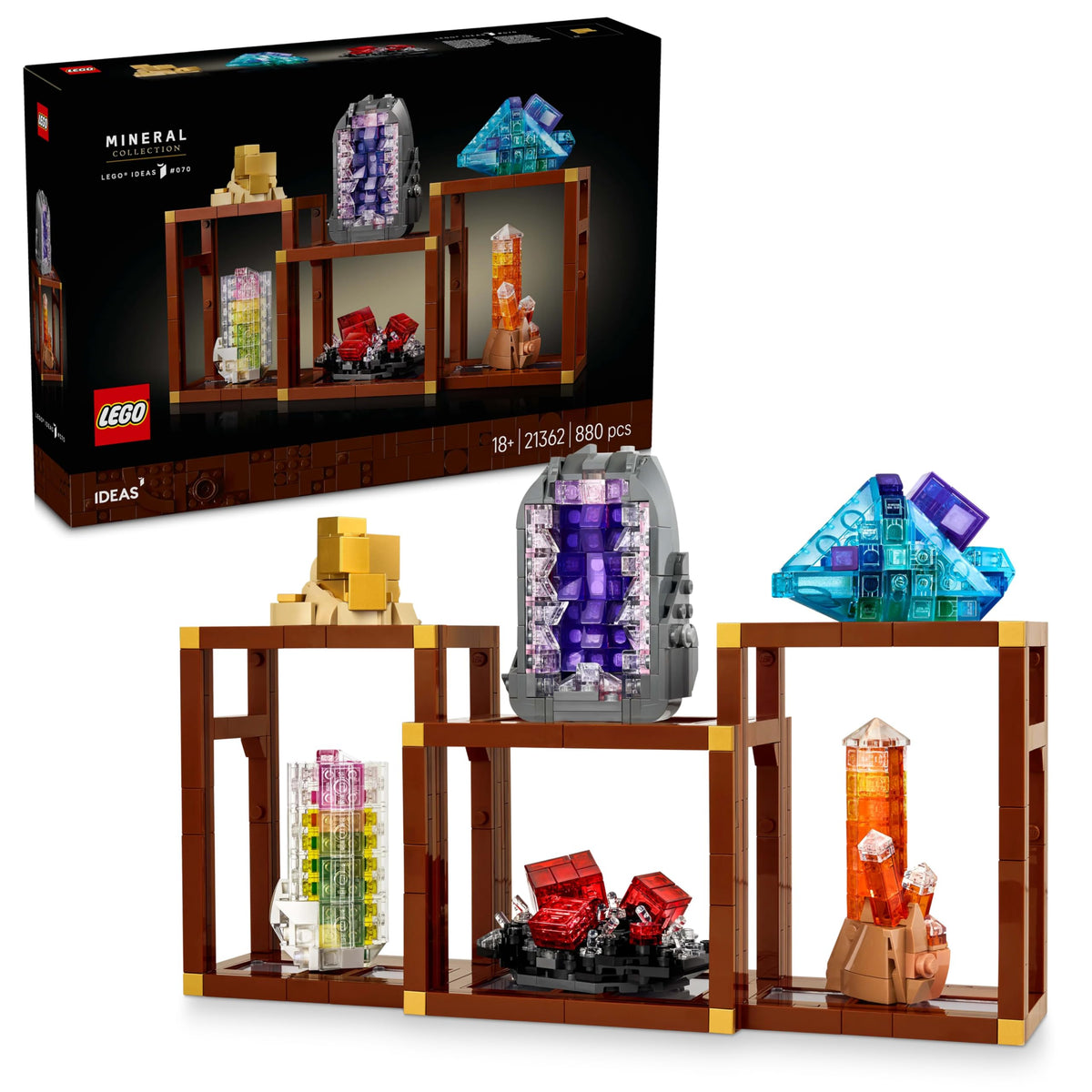 Lego 21362 Ideas Mineral Collection Toy Birthday Present Blocks Men Women Figurine Goods Interior Stylish