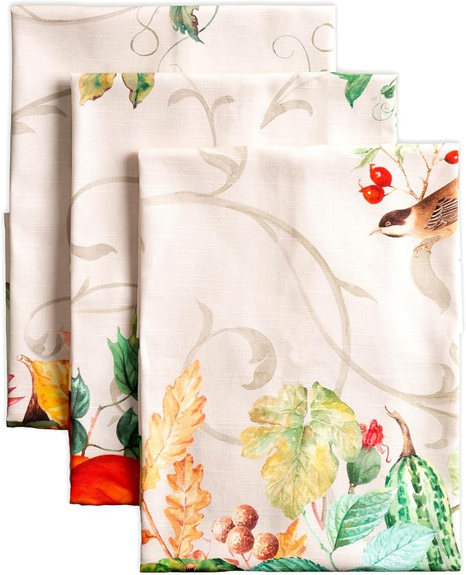 Maison d' Hermine Kitchen Towels Set of 3 100% Cotton 20" x 27.5" Reusable